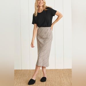 Jenni Kayne Leopard slip skirt